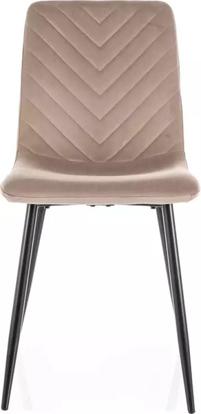 Изображение товара Стул Signal Daren Velvet (Bluvel 40 темно-бежевый/черный)