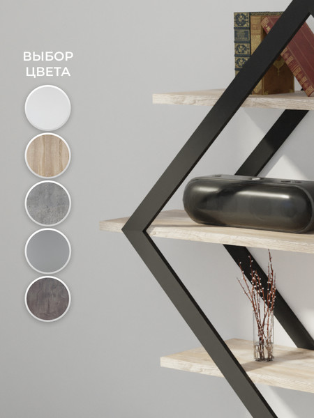 Изображение товара Полка Макс Стайл ПнР-600-3 навесная (дуб юкон)