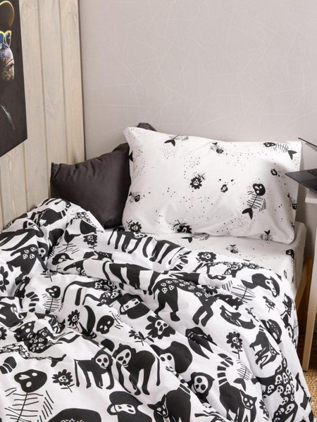 Изображение товара Комплект постельного белья Urban Family Кринж 1.5сп 70x70 / 10392-1+10393-1