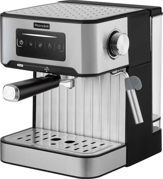 Изображение товара Кофеварка эспрессо Rondell RDE-1106 (серебристый)