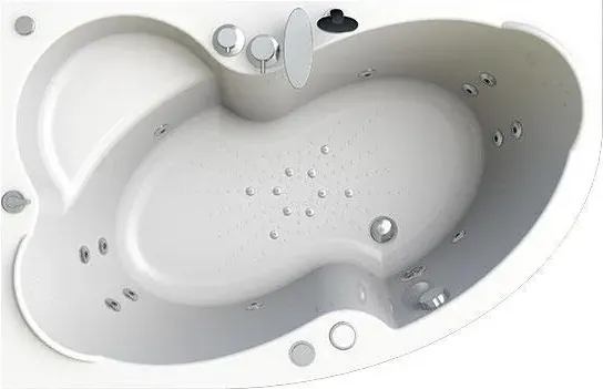 Изображение товара Ванна акриловая Vannesa Ирма 169x110 R / 2-01-0-2-1-217 (с карсасом и экраном)