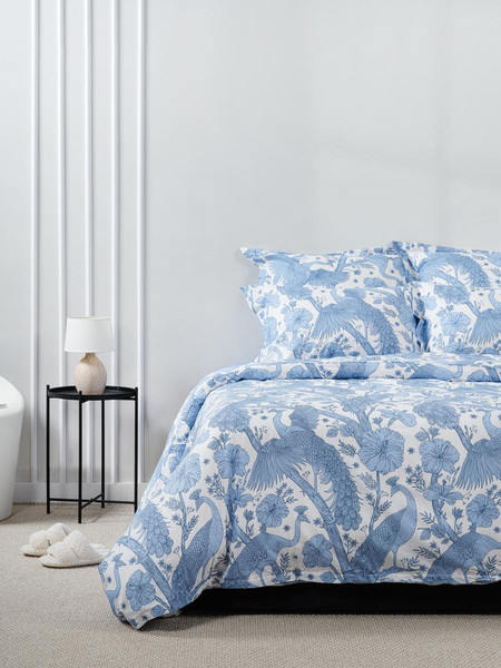 Изображение товара Комплект постельного белья Windslow Павлин Евро 50x70 / 20287-1+71141-27