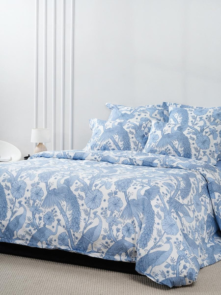 Изображение товара Комплект постельного белья Windslow Павлин Евро 50x70 / 20287-1+71141-27