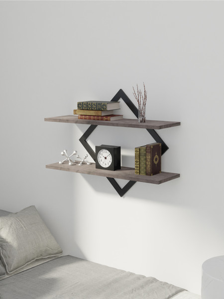 Изображение товара Полка Макс Стайл ПнР-400-2-1 навесная (оникс)