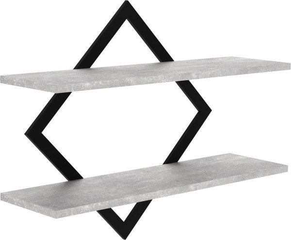 Изображение товара Полка Макс Стайл ПнР-400-2-1 навесная (бетон темный)