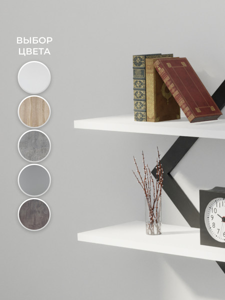 Изображение товара Полка Макс Стайл ПнР-500-2-1 навесная (белый)