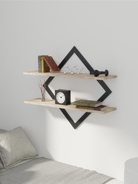 Изображение товара Полка Макс Стайл ПнР-500-2-1 навесная (дуб юкон)