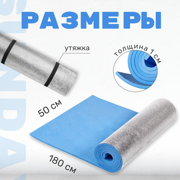 Изображение товара Спальный мешок Coyote Baring ZC-SB022 (синий с туристическим ковриком IR97509A голубой)