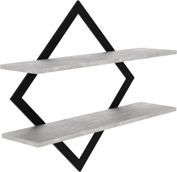 Изображение товара Полка Макс Стайл ПнР-500-2-1 навесная (бетон темный)
