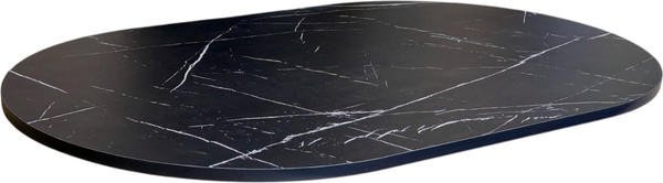 Изображение товара Столешница СВД Юнио 120х75.ОВ.П20 (мрамор неро маркина)