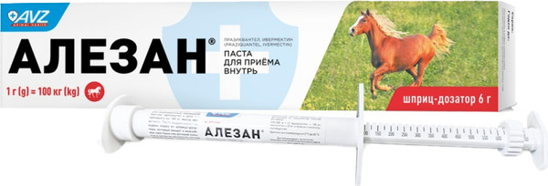 Изображение товара Паста от глистов Агроветзащита Алезан (6г)