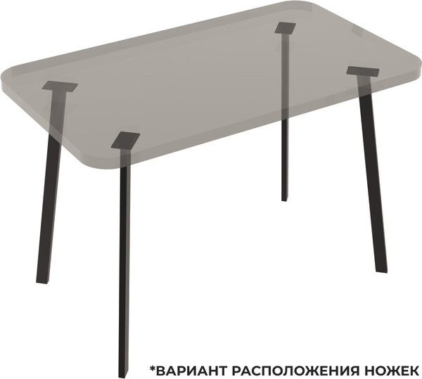 Изображение товара Подстолье Макс Стайл ПМ-4 (черный матовый)
