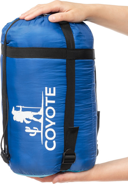 Изображение товара Спальный мешок Coyote Baring ZC-SB022 (синий с туристическим ковриком Foal 1.2см хаки)