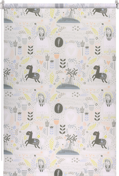 Изображение товара Рулонная штора Franc Gardiner Print Сказочный лес 95x160 / 9403218122 (серый)