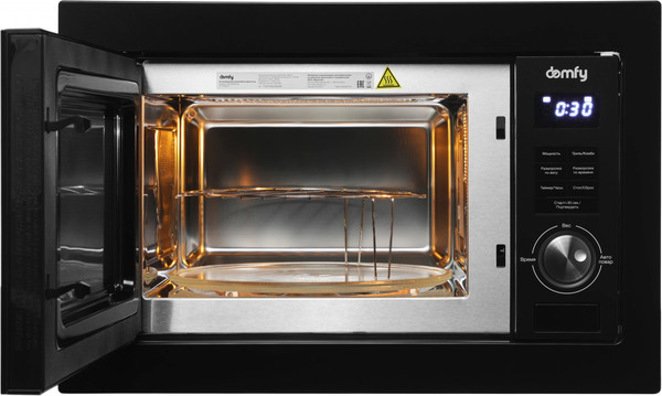 Изображение товара Микроволновая печь Domfy DM2540BW BG (черный)