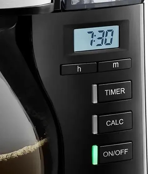 Изображение товара Капельная кофеварка Melitta Look V Therm Timer Black Filter (черный/нержавеющая сталь)