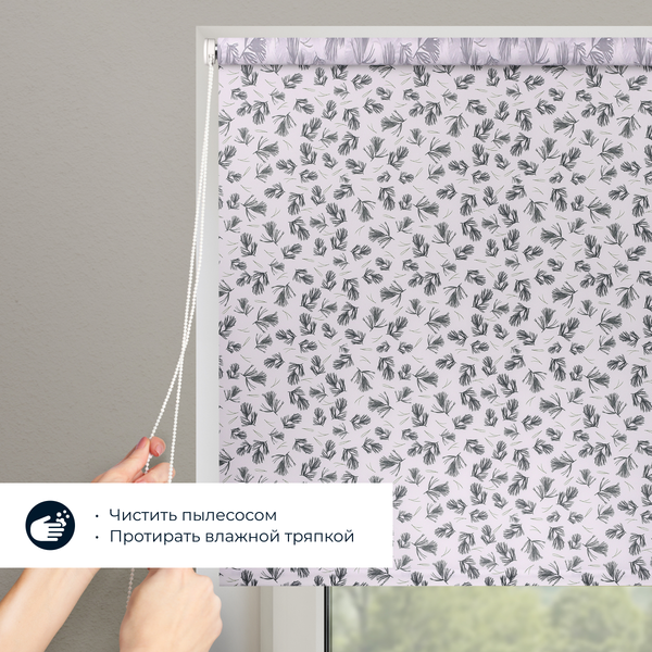 Изображение товара Рулонная штора Franc Gardiner Print Сосна 85x160 / 9403218144 (белый)