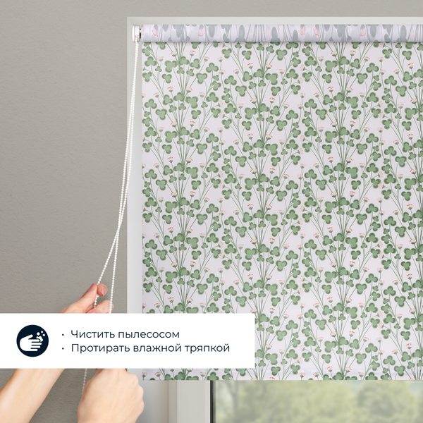 Изображение товара Рулонная штора Franc Gardiner Print Клевер полевой, день 40x160 / 9403217492