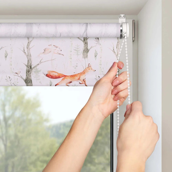 Изображение товара Рулонная штора Franc Gardiner Print Лесные друзья лисы, день 95x160 / 9403217945