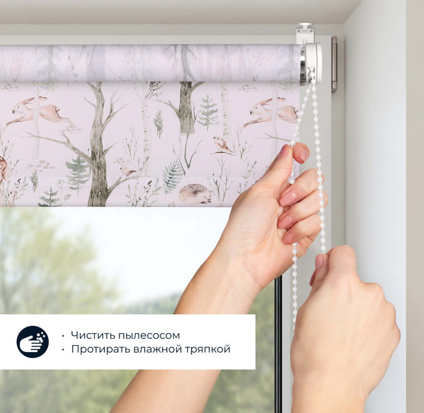 Изображение товара Рулонная штора Franc Gardiner Print Лесные друзья олени, день 45x160 / 9403217903