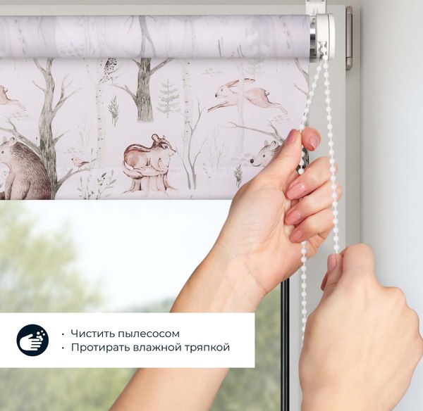 Изображение товара Рулонная штора Franc Gardiner Print Лесные друзья медведи, день 200x175 / 9403219125