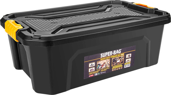 Изображение товара Ящик для хранения Super Bag ASR-4036 (30л, черный, с крышкой)