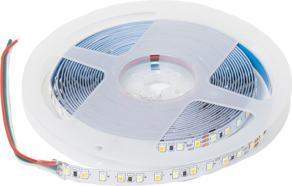 Изображение товара Светодиодная лента AKS Двухцветная CCT 9.6 W/m (5м, теплый белый/холодный белый)