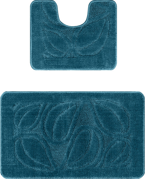 Изображение товара Набор ковриков для ванной и туалета Maximus Flora 2569 (50x80/40x50, темно-синий)