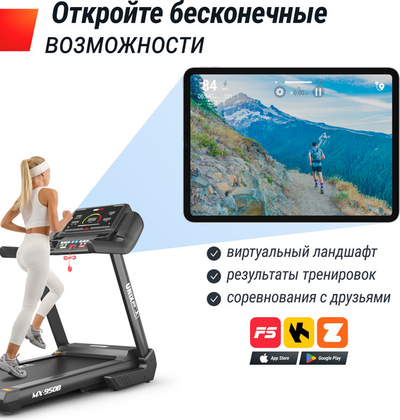 Изображение товара Электрическая беговая дорожка UNIX Fit MX-950B / TDMX950B