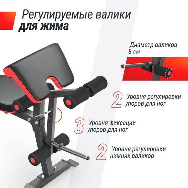 Изображение товара Скамья многофункциональная UNIX Fit Bench 160 / BSBN160