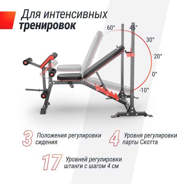 Изображение товара Скамья многофункциональная UNIX Fit Bench 130DD / BSBNRK130DD