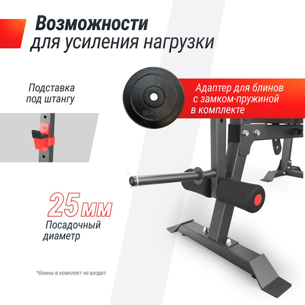 Изображение товара Скамья многофункциональная UNIX Fit Bench 130DD / BSBNRK130DD