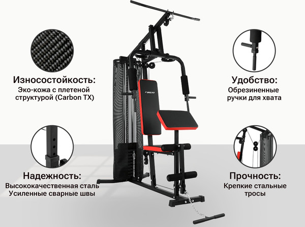 Изображение товара Силовой тренажер UNIX Fit Block 50 / bsbl50
