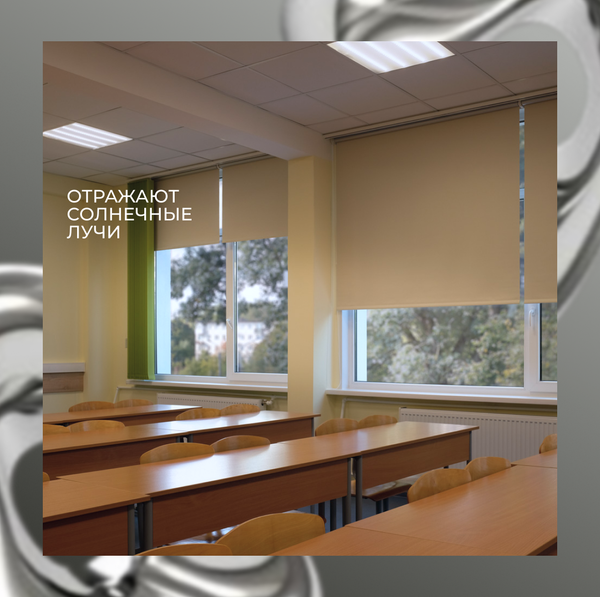 Изображение товара Рулонная штора Franc Gardiner Blackout Silver 160x175 / 7794632 (светло-бежевый)