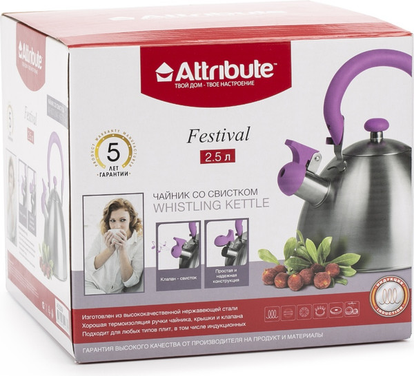 Изображение товара Чайник со свистком Attribute Festival ASS309
