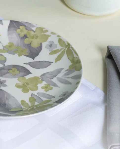 Изображение товара Тарелка закусочная (десертная) Domenik Blooming DMD236 (зеленый)