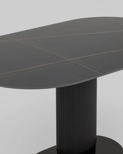 Изображение товара Обеденный стол Stool Group Mystery 130x80 / T-015 (черный/керамика)