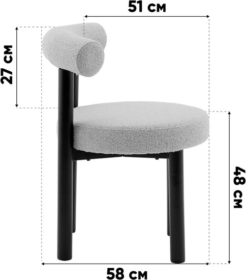 Изображение товара Стул Stool Group Tomo / DC-2409010A beige FM11 (бежевый)