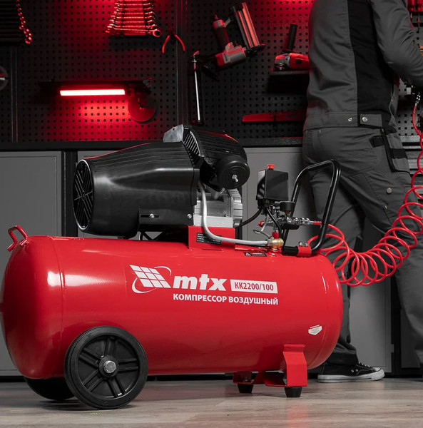 Изображение товара Воздушный компрессор MTX КК-2200/100 / 58033