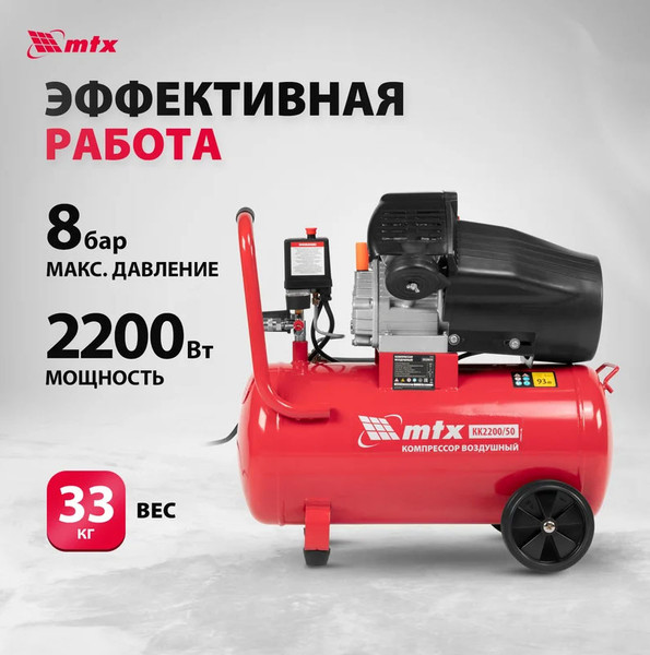 Изображение товара Воздушный компрессор MTX КК-2200/50 / 58024
