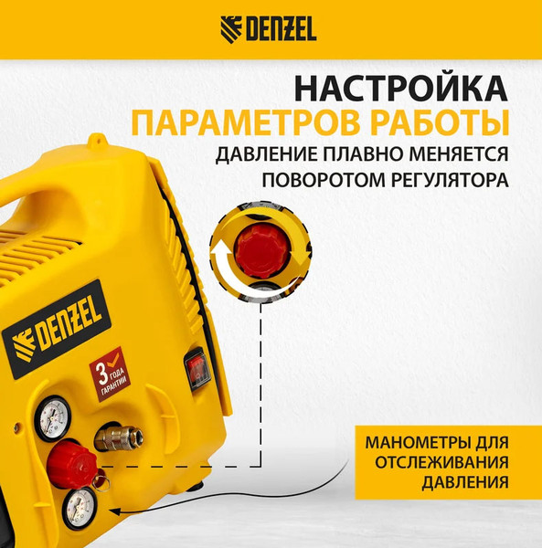 Изображение товара Воздушный компрессор Denzel DL1300 / 58011