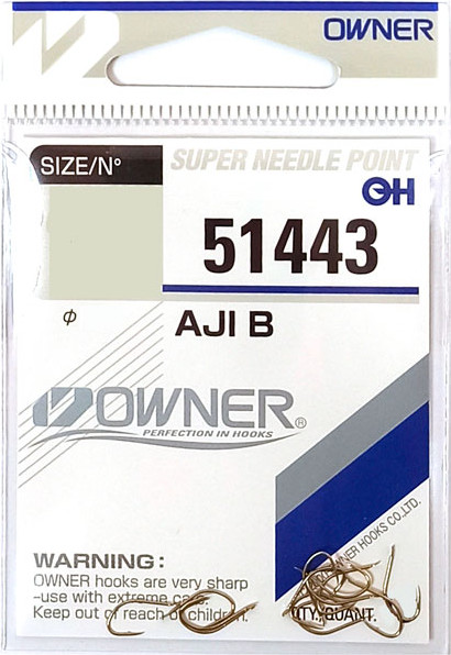 Изображение товара Набор крючков рыболовных Owner Aji B oxidized gold №10 / 51443-10 (12шт)