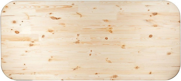 Изображение товара Столешница для стола Альфалес Овальная 800x1200x28мм (сорт АВ, хвоя)