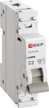 Изображение товара Выключатель автоматический EKF PROxima ВА 47-63N / M634103C