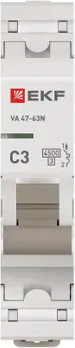 Изображение товара Выключатель автоматический EKF PROxima ВА 47-63N / M634103C