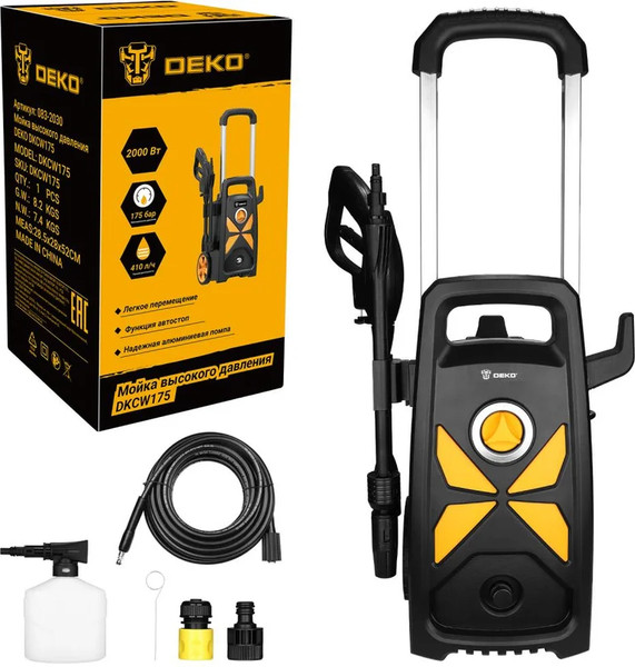 Изображение товара Мойка высокого давления Deko DKCW175 / 083-2030
