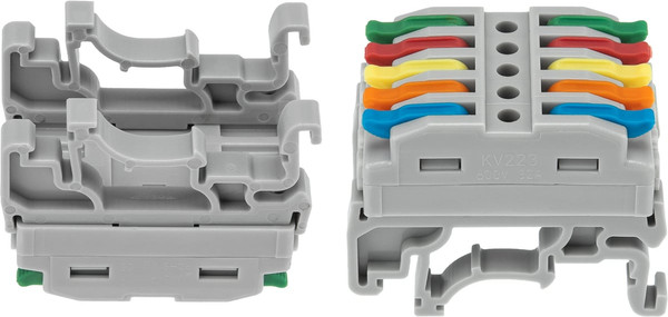 Изображение товара Клеммная колодка Rexant СМК 222-425D / 07-5236-04 (4шт, серый)
