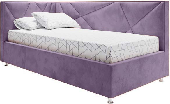 Изображение товара Односпальная кровать Elmax Катания 90x200 угол левый (Glory 17)