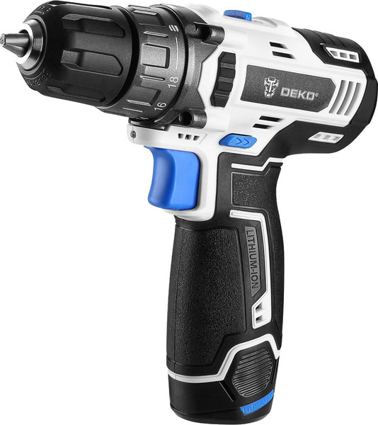 Изображение товара Аккумуляторная дрель-шуруповерт Deko DKCD12V Snow White SET1 / 083-1106