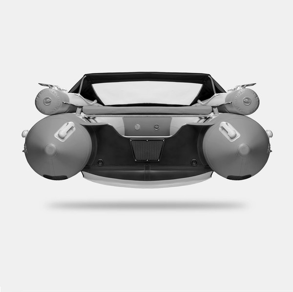 Изображение товара Надувная лодка GLADIATOR E380X (светло-темно-серый)